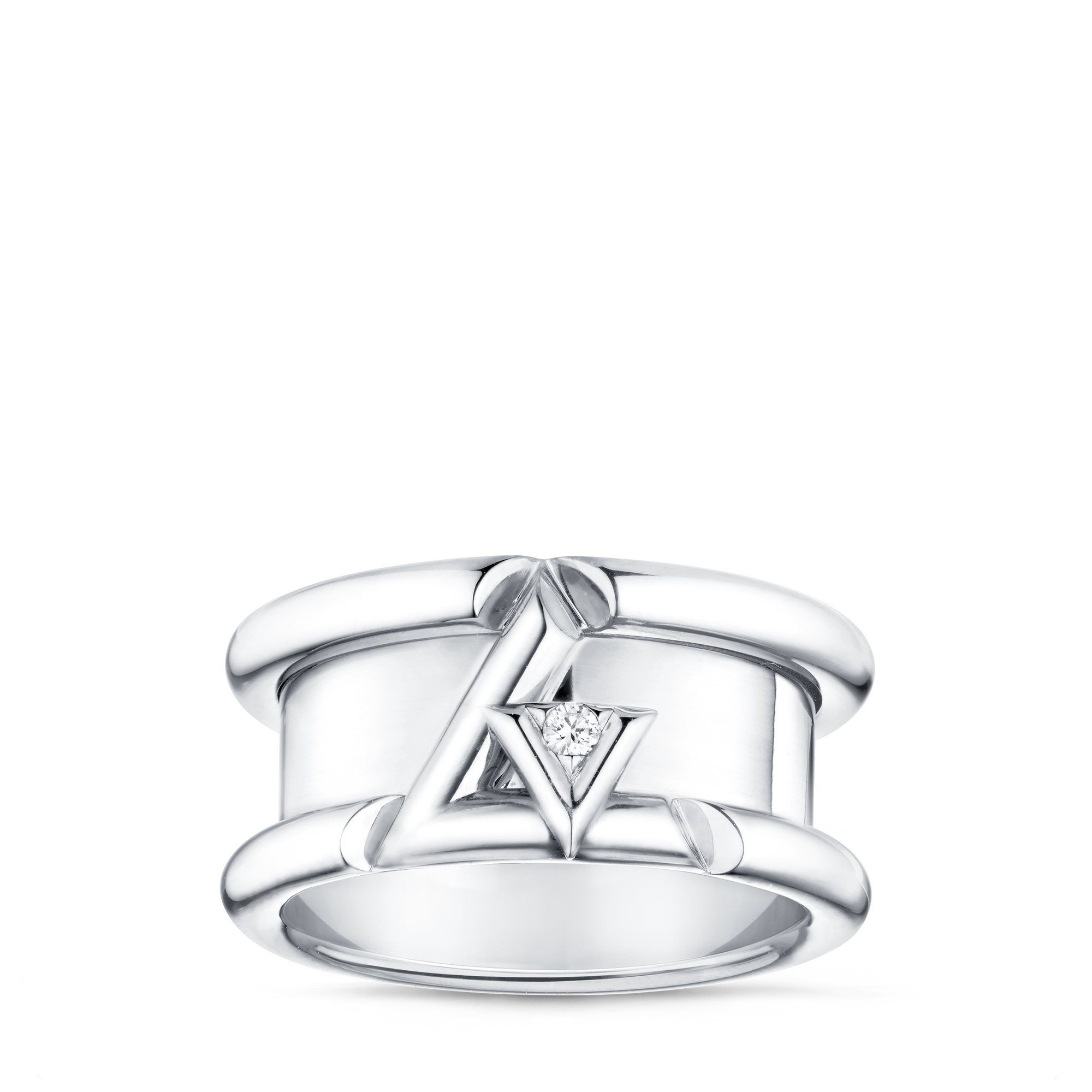 LV Volt One Band Ring, White Gold And Diamond - Jewelry LV Volt One Band Ring, White Gold And Diamond - Jewelry